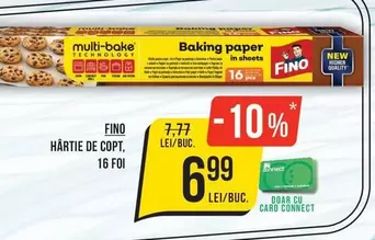 Baking paper in sheets