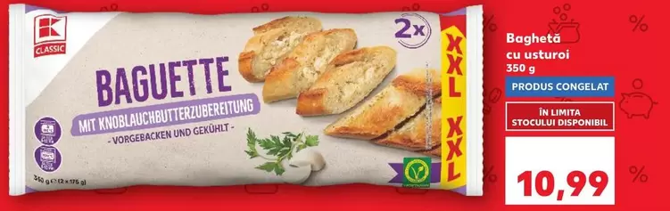 Baguette mit Knoblauchbutterzubereitung