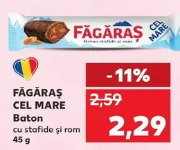 Baton cu stafide si rom