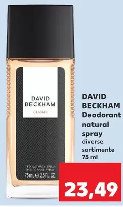 David Beckham - Deodorant natural spray