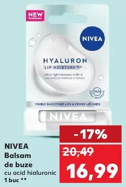 Balsam de buze cu acid hialuronic