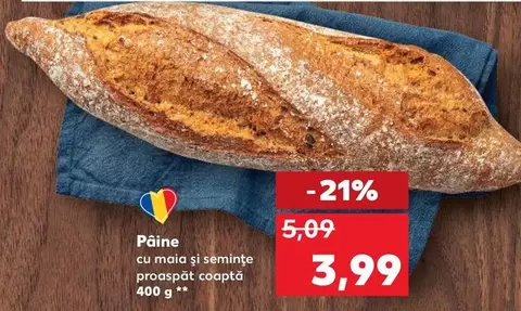 Paine cu maia si seminte