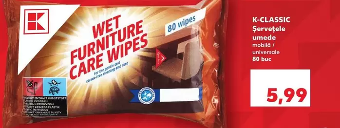 Wet Furniture Care Wipes