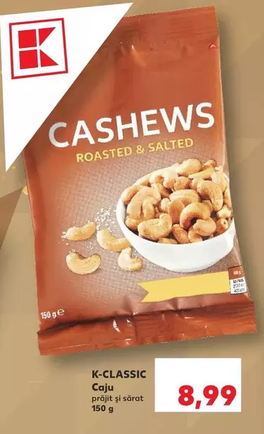 CASHEWS ROASTED & SALTED