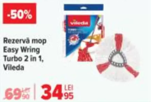Rezervă mop Easy Wring Turbo 2 in 1