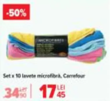 Set x 10 lavete microfibră