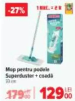 Mop pentru podele Superduster + coadă