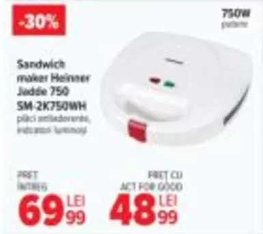 Sandwich maker SM-2K750WH