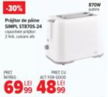 Prăjitor de pâine SIMPL ST8705-24