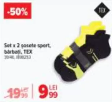 Set x 2 șosete sport, bărbați, 70-46, 1810253