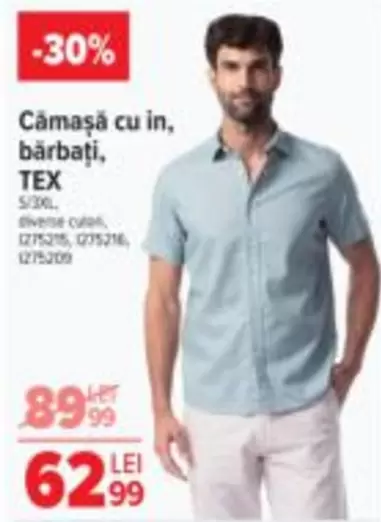 Cămașă cu in, bărbați
