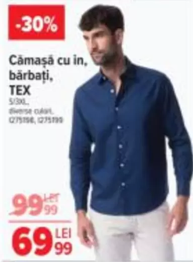 Cămașă cu in, bărbați