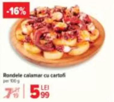 Rondele calamar cu cartofi