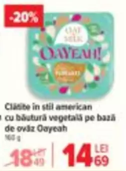 Clătite în stil american cu băutură vegetală pe bază de ovăz