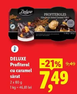 Profiteroles cu caramel sărat