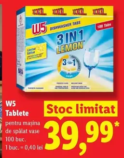 3 IN 1 LEMON DISHWASHER TABS