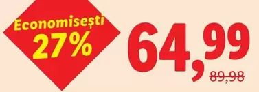Economisești 27%