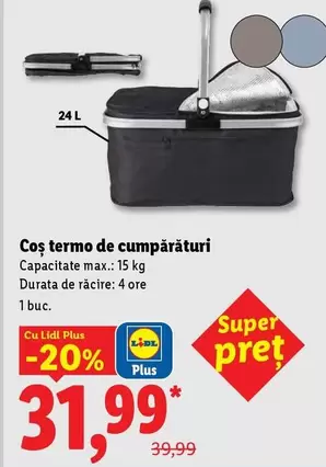 Coș termo de cumpărături