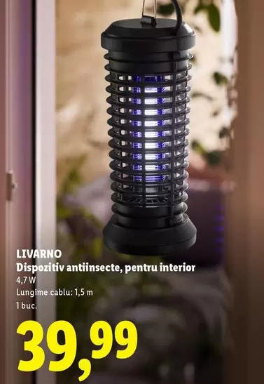 Dispozitiv antiinsecte, pentru interior