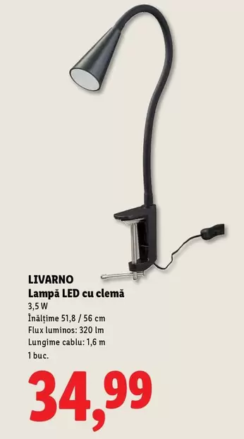 Lampă LED cu clemă