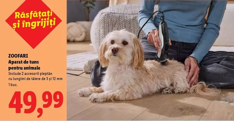 Aparat de tuns pentru animale