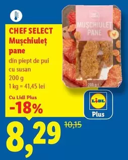 Mușchiuleț pane din piept de pui cu susan