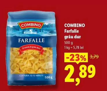 Farfalle grâu dur