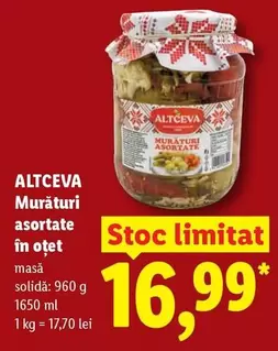 Murături asortate în oțet