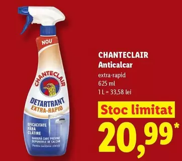 Anticalcar detartrant extra-rapid