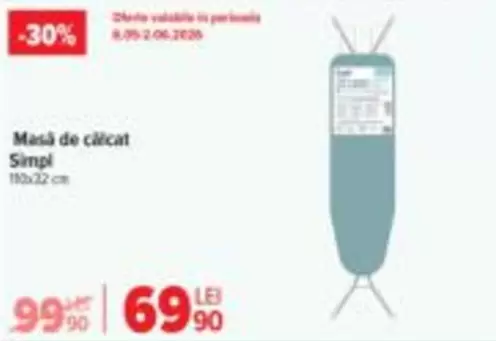 Masă de călcat Simplu