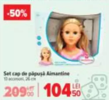 Set cap de păpușă Aimantine