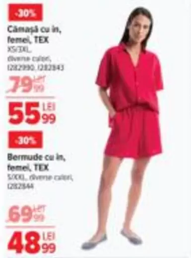 Cămașă cu in, femei, TEX XS/XXL, diverse culori, 1282990, 1282943