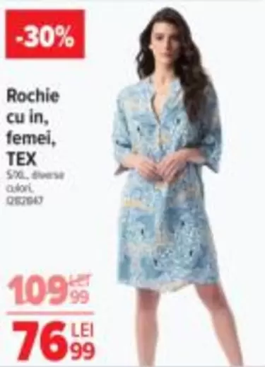 Rochie cu in, femei, TEX
