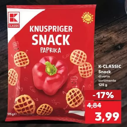 KNUSPRIGER SNACK PAPRIKA