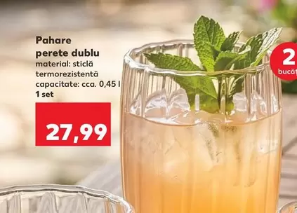 Pahare perete dublu