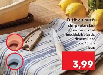 Cuțit cu husă de protecție