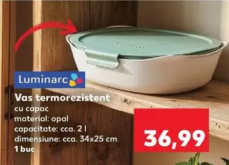 Vas termorezistent cu capac