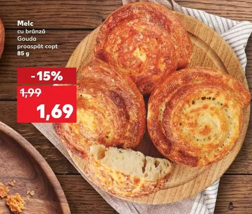 Melc cu brânză Gouda
