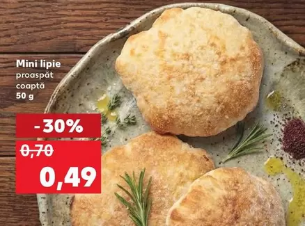 Mini lipie proaspătă coaptă