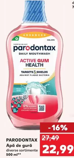 DAILY MOUTHWASH ACTIVE GUM HEALTH