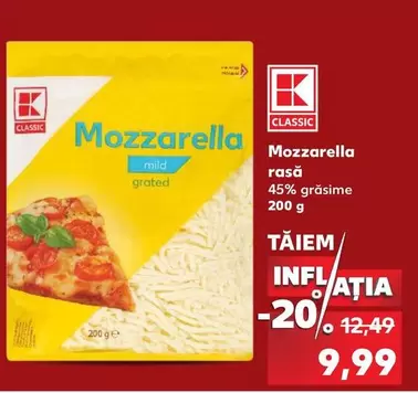 Mozzarella grated