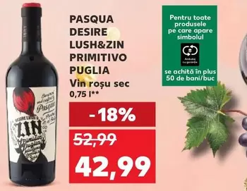 PASQUA DESIRE LUSH&ZIN PRIMITIVO PUGLIA