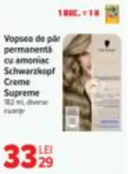 Supreme - Vopsea de par permanenta cu amoniac