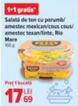 Salată de ton cu porumb/amestec mexican/cous cous/amestec texan/linte
