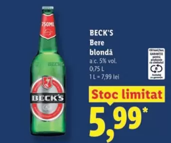 Beck's - Bere blondă
