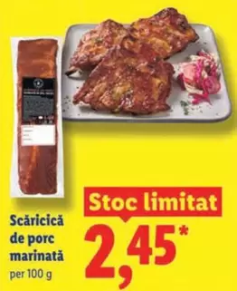 Scăricică de porc marinată