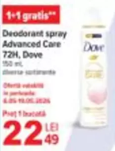 Deodorant spray Advanced Care 72H