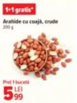 Arahide cu coajă, crude