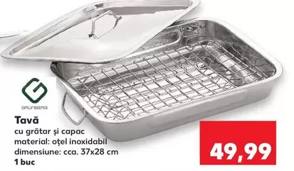 Tavă cu grătar și capac