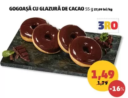GOGOASĂ CU GLAZURĂ DE CACAO